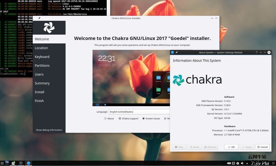 Chakra GNU/Linux 2017.10发布下载，开发代号Geodel