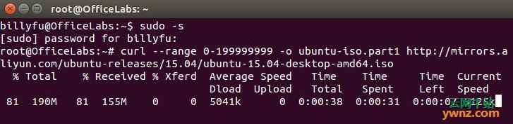 Linux使用cURL分割下载大文件