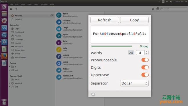 在Ubuntu中安装Enpass安全密码管理器