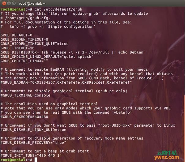 配置Ubuntu 16.04 GRUB 2引导加载程序