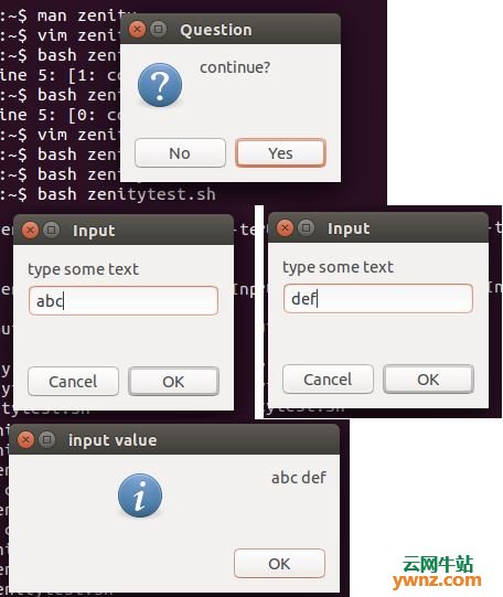 怎么使用Bash命令行脚本显示对话框