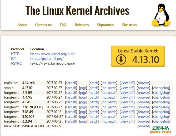 在CentOS和Ubuntu中安装Linux Kernel 4.13.10