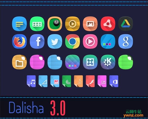 在优麒麟Ubuntu上安装精美的Dalisha图标主题