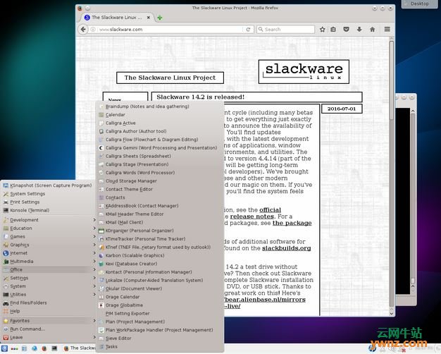 Slackware桌面截图
