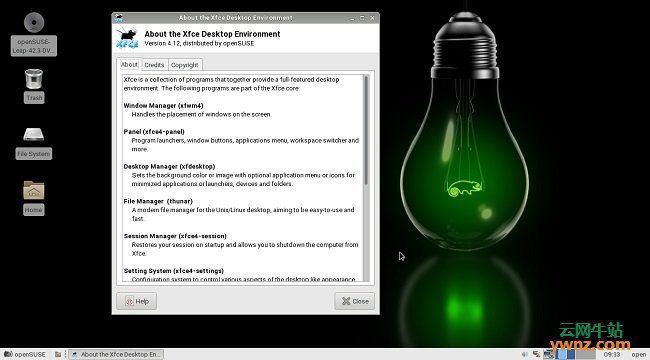 openSUSE Xfce桌面美图