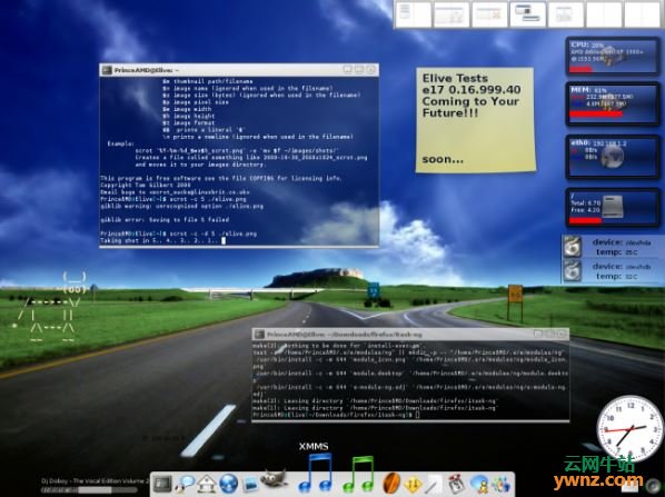 Elive Linux桌面预览