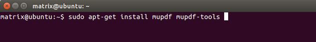 ubuntu下载安装MuPDF – 一个小巧的PDF/XPS阅读器
