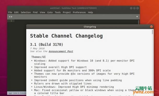 Sublime Text 3.1发布，附在Ubuntu 18.04中安装