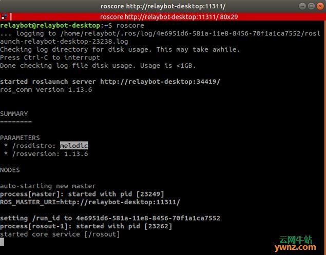 在Ubuntu 18.04下试用ROS Melodic版机器人操作系统