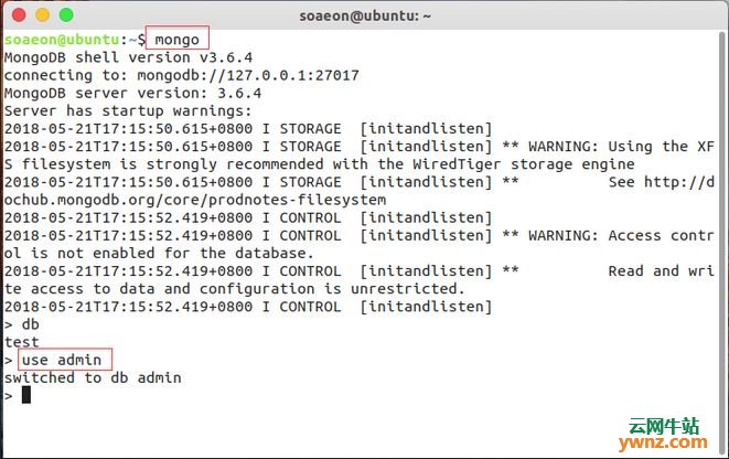 ubuntu18.04下使用Robo 3T连接Mongodb数据库