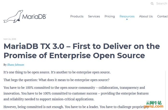 MariaDB TX 3.0：挑战IT巨头商用数据库解决方案