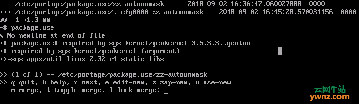 安装Gentoo Linux之进入新环境后到编译内核的过程