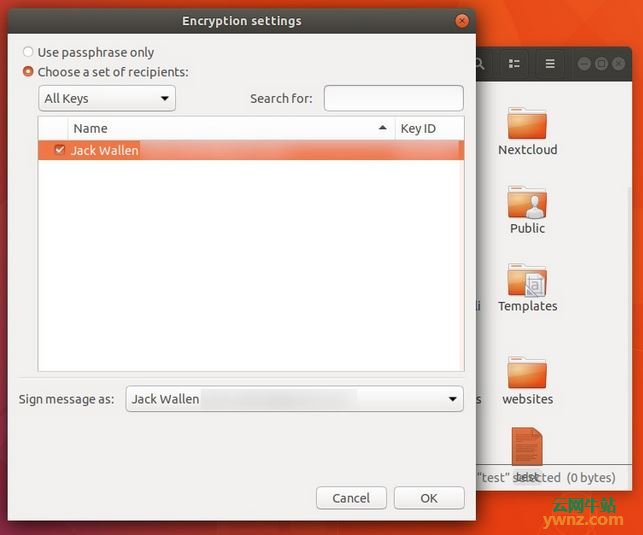 用GnuPG从Linux系统文件管理器中加密文件的方法