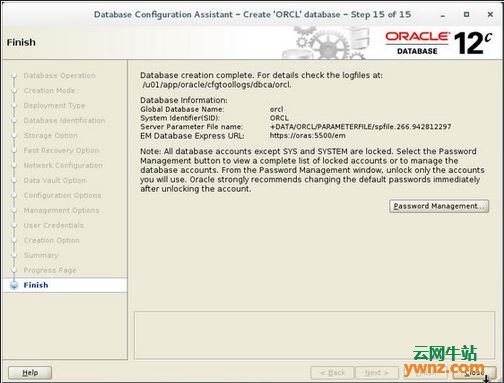 在基于Linux（CentOS 7.3）的计算机上部署Oracle 12c