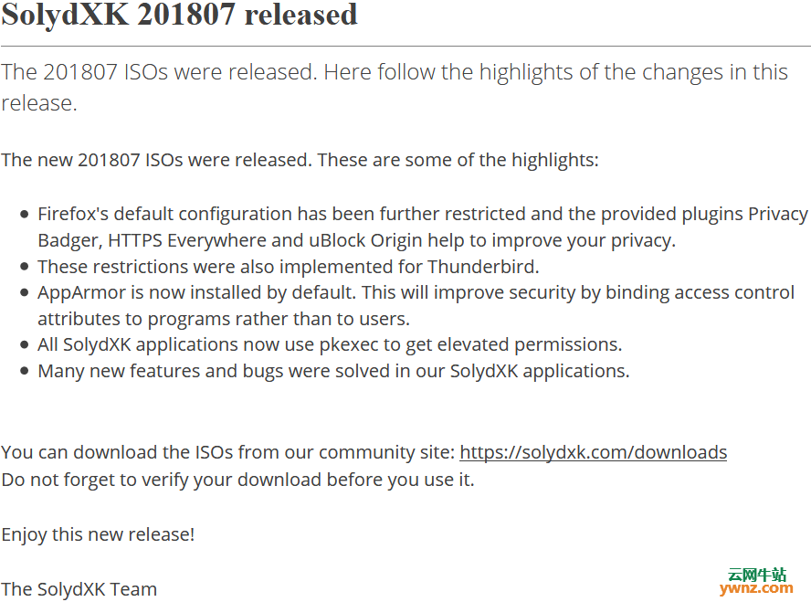 SolydXK 201807发布下载，增强安全功能