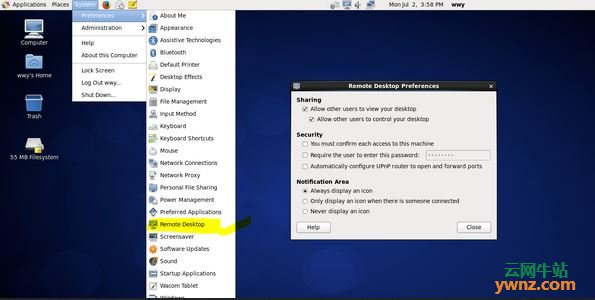 Windows下使用Xbrowser连接Centos 6.x自带的远程桌面