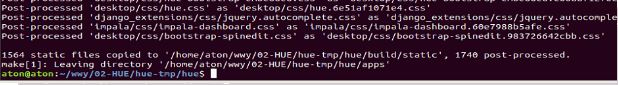 Ubuntu 18.04下编译安装hue数据可视化工具