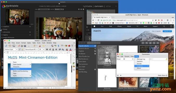 让Linux Mint看起来更像Mac桌面的主题