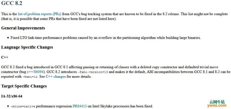 GCC 8.2发布下载，解决了最高优先级性能回退问题