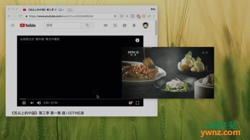 在Chrome浏览器中启用画中画模式，适用Linux、Win10及MacOS平台