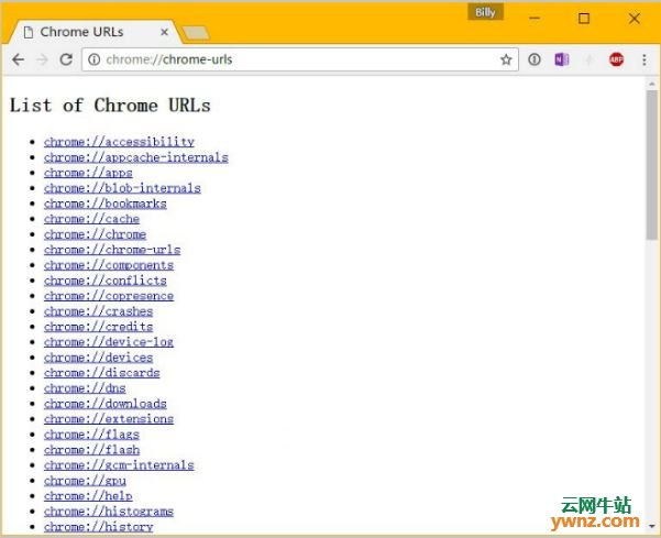 Google Chrome浏览器设置URL列表一展