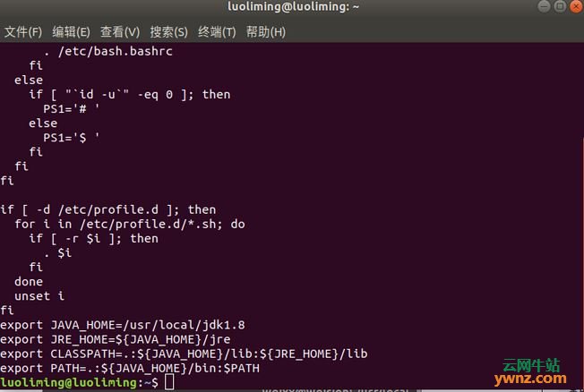 在Ubuntu18.04中安装jdk1.8+tomcat9+mysql8.0.11