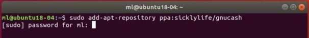 在Ubuntu 18.04系统中下载及安装GnuCash 3.2