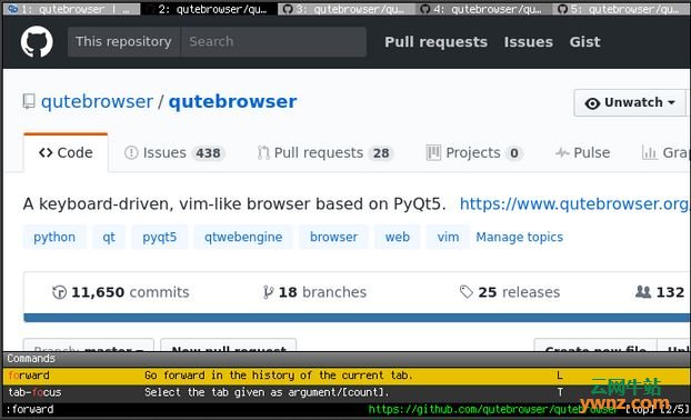 开放源码浏览器qutebrowser的下载及安装方法