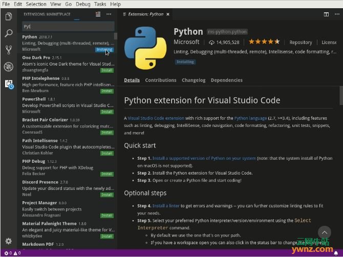 采用Visual Studio Code（VS Code）来Python编程