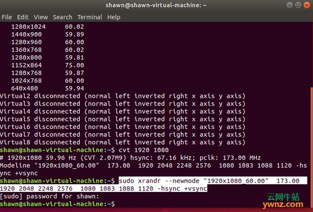 Ubuntu 18 04 1中设置19x1080 60 00分辨率和刷新率 Linux教程 云网牛站