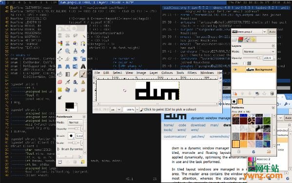 Linux平铺窗口管理器:i3,sway,Qtile,dwm,awesome,附安装方法