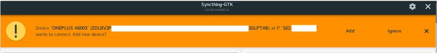 使用Syncthing在Linux和Android手机之间同步分享文件夹