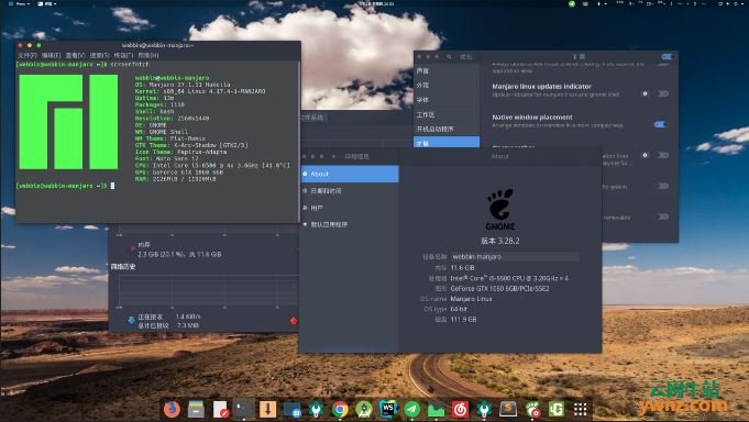 Manjaro Linux特性介绍及美化后的Manjaro Linux系统截图