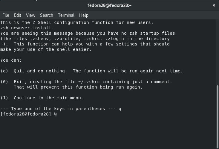 在Fedora系统中安装设置zsh的方法