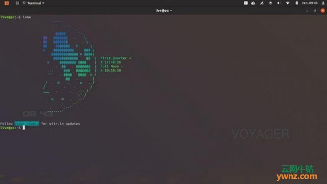 Voyager GE 18.10（GNOME Shell）桌面截图