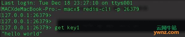 Mac下本地26379端口映射到远程Ubuntu主机下的Redis服务6379端口中