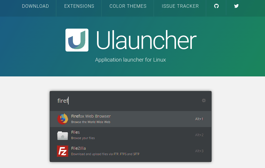 Linux应用程序快捷启动器：Ulauncher