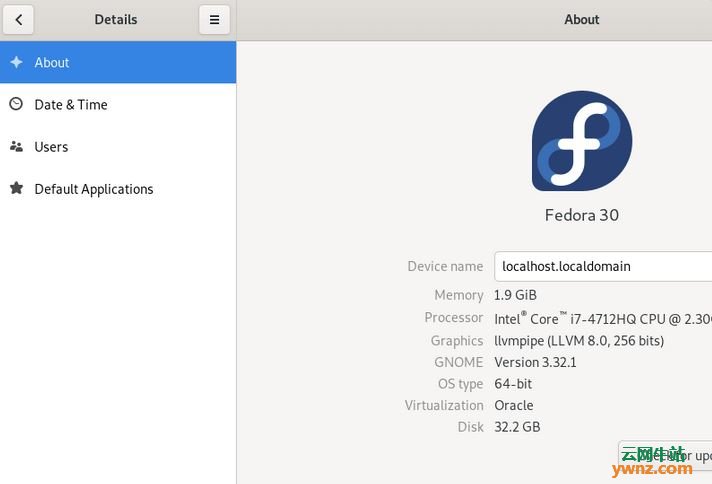 将Fedora 30工作站版本升级成Fedora 31工作站版的详细教程