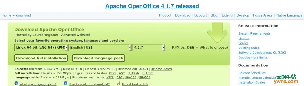 在RHEL 8/CentOS 8系统下安装Apache OpenOffice 4.1.7的方法