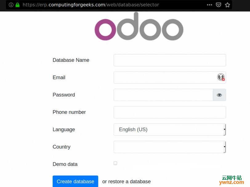 在Debian 10(Buster) Linux中安装Odoo 13的说明