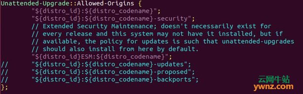 在Ubuntu 18.04服务器上设置自动安全更新（无人值守升级）
