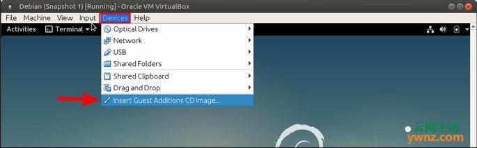 在Debian 9虚拟机中安装VirtualBox Guest Additions的方法