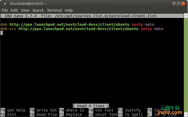 在Debian 9 Stretch上安装NextCloud桌面客户端