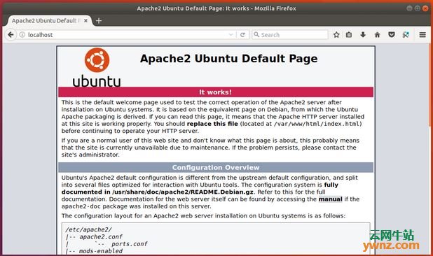 在Ubuntu 18.04 Server中安装LAMP的方法[Apache、MariaDB、PHP7.2]