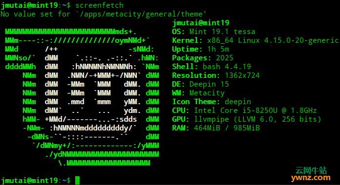 在Linux Mint 19/Ubuntu 18.04系统上安装Deepin桌面环境的方法