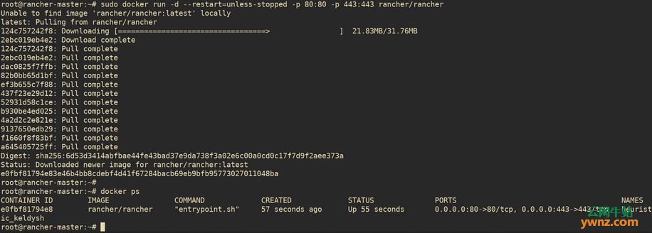 在Ubuntu 18.04系统上安装和使用Rancher来管理容器