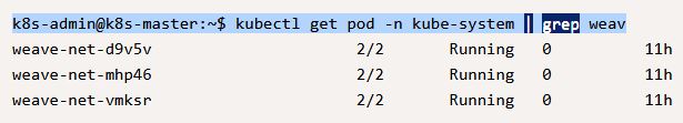 使用Weave Net CNI在Ubuntu 18.04中设置3节点Kubernetes集群
