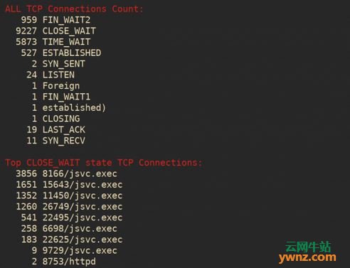 使用netstat命令来检查Linux中的TCP连接状态