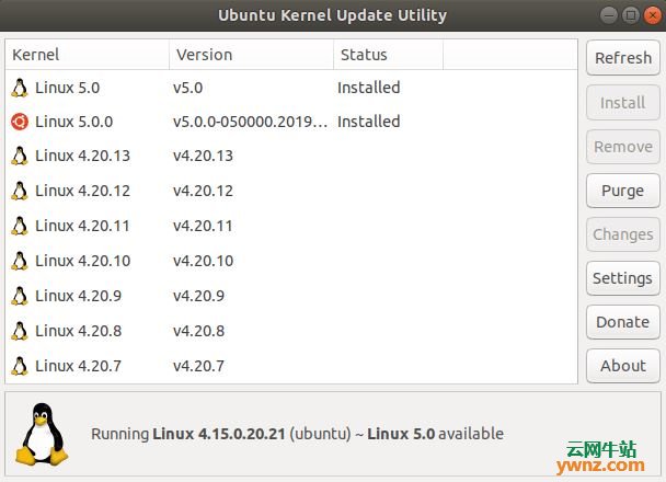 使用Ukuu在Ubuntu/Linux Mint上安装Linux Kernel 5.0的方法