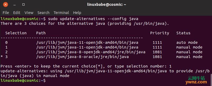 在Ubuntu 18.10系统上安装Oracle的OpenJDK 11